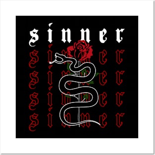 Sinner Grunge Aesthetic Techno Rave Posters and Art